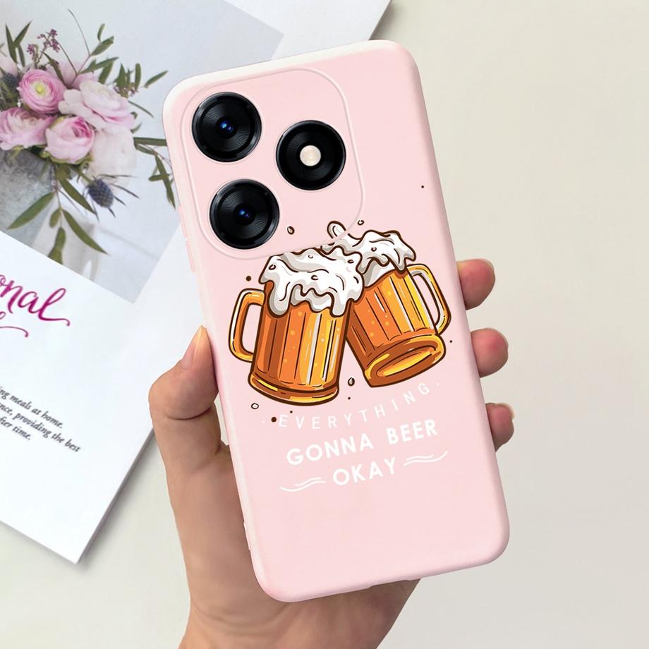For Tecno Spark 10C KI5k KI5m Case Tecno Spark 10 Pro Spark10 Back Cover Shockproof Liquid Silicone Coque Astronaut Dinosaur