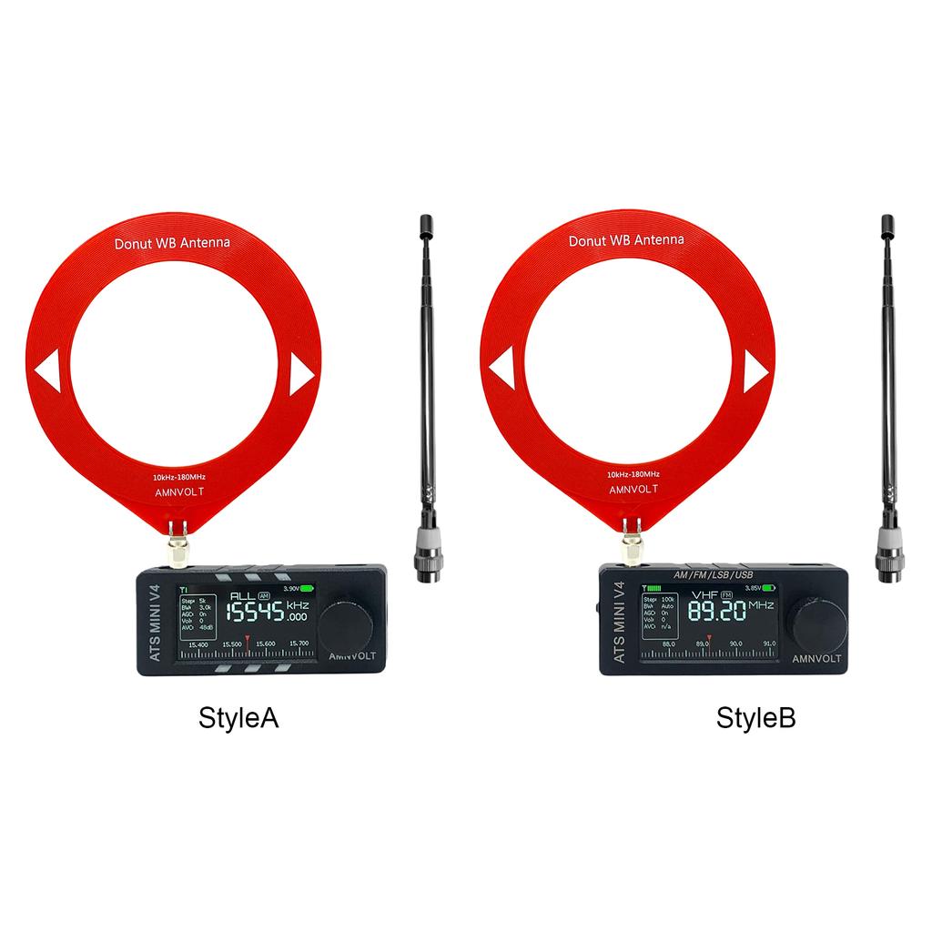 Mini SI4732 Radio AMNVOLT V4/V3S ATS ALL Band DSP Radio FM AM SSB LSB USB Receiver Built-in Hi-Z Headphone Amplifier Circuit
