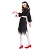 Halloween Black Vampire Zombie Costume, Nun Priest Zombie Character Uniform Stage Costume