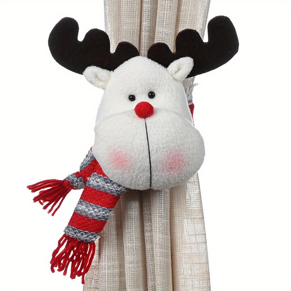 

1 шт., рождественская пряжка для штор со снеговиком, милое украшение для штор, креативная пряжка для штор для домашнего окна, Рождественское украшение