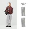 Semir Unisex Loose Straight-Leg Knit Casual Pants