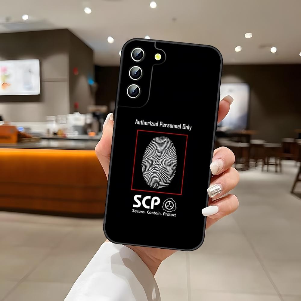 SCP S-Special Containment Phone Case For Samsung S24 Ultra S22 S23 S25 S20 Fe S21 Plus A54 A34 A16 A53 Back Cover