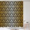 Retro European Pattern Shower Curtain Print Modern Nordic Minimalist Polyster Home Decor Bathroom Curtain With Hooks
