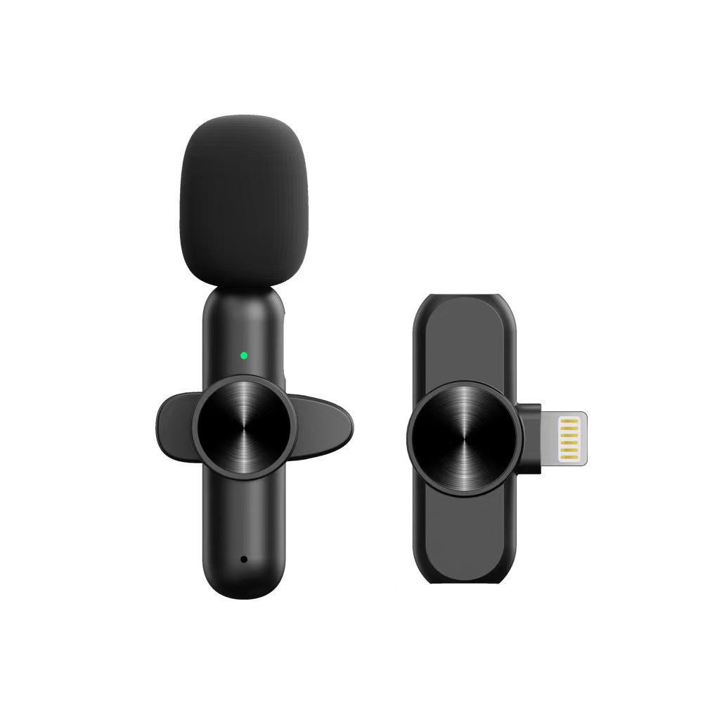 

Двойной беспроводной петличный микрофон K3 с шумоподавлением 2.4G для видеозаписи и прямых трансляций K3 one-to-one Apple interface