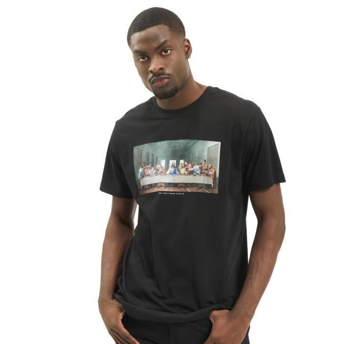 T-shirt homme Mister Tee Cant Hang With Us - Noir - Coupe ajustée - Manches courtes en coton