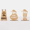 Katzen Erbrochenes Schild Lustiges Holzschild Katzen Erbrochenes Vorsicht Schild Büro Schreibtisch Erbrechende Katze Schild Streich Geschenk für Kollegen Katzenbesitzer