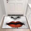 Fun Art Lady Portrait Carpet Rug for Living Room Bedroom Anti-slip Carpets Decor Bedside Soft Floor Mat Kitchen Entrance Mats