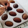 6/9/12Cup Cake Mould Madeleine Pan 3D Olives Shaped Pastry Baking Tray Nonstick CupCake Decoration Tools Metal  Bakeware Kitchen