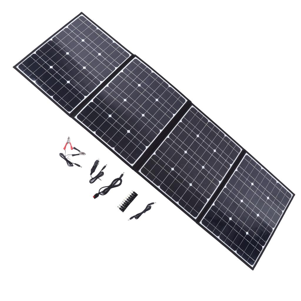 150W Solar Panel Folding Bag with Type C Port and 2 USB Output Fast Charging Portable Solar Charger for Mobile Phone