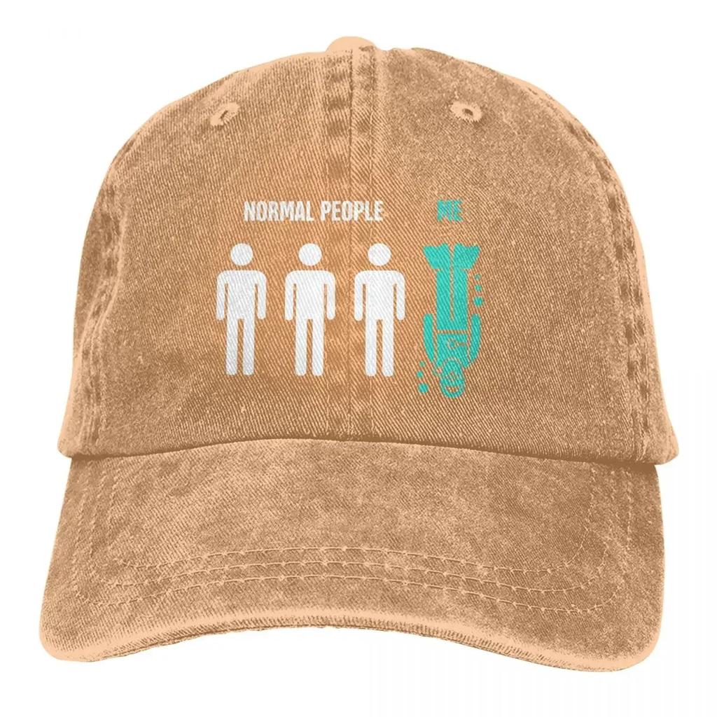 Normal People Me Funny Baseball Cap Men Cowboy Hats Women Visor Protection Snapback Dive Scuba Diving Caps