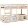 vidaXL Etagenbett 90x190 Cm Massivholz Kiefer