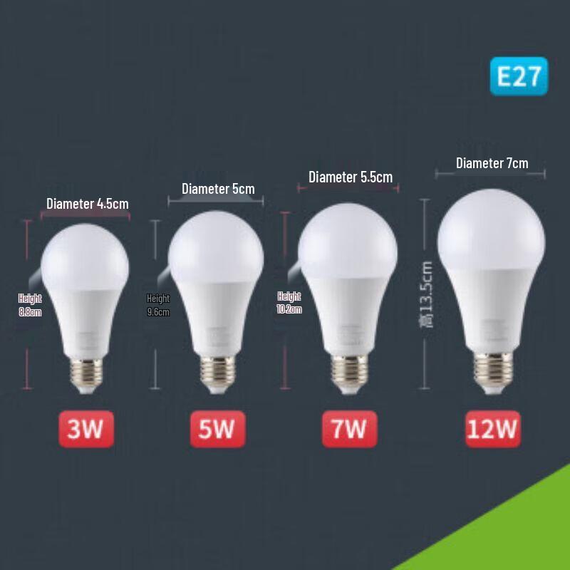 Sanxiong Jiguang E27 LED Energy-Saving Light Bulb
