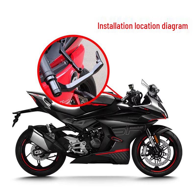 Manubrio in Alluminio a Corna di Toro CFMOTO 450SR Protezione Paramani da Corsa