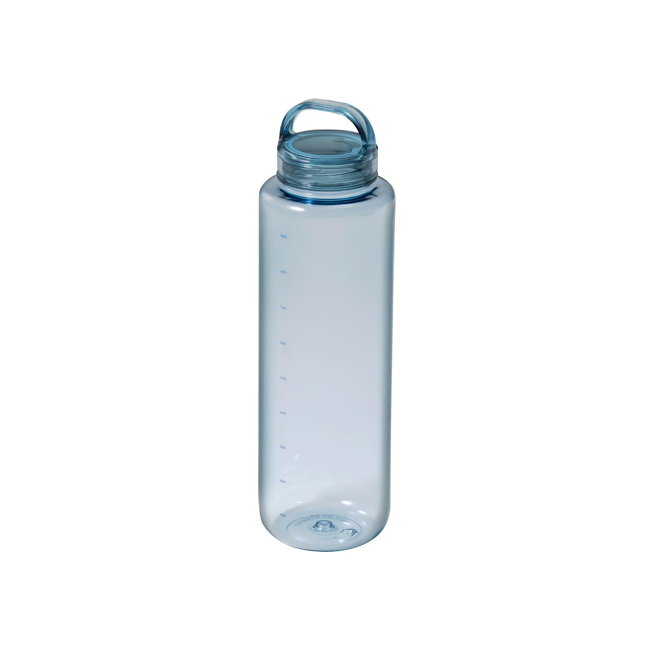 

CB Japan Tritan Water Bottle with Measuring Tape Blue 1000ml Easy with Integrated EDGE BOTTLE 1000 ml [Dishwasher Safe] Opening/Closing 180-Degree