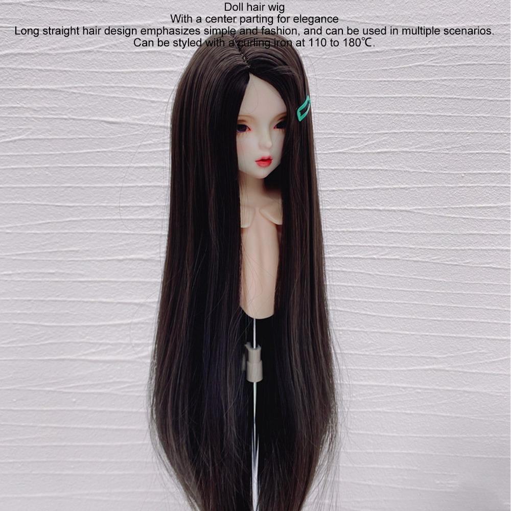 Soft Ball Jointed Doll Wig Trimmable 1/4 Doll Wig Doll Accessories Doll Wig Playing Use