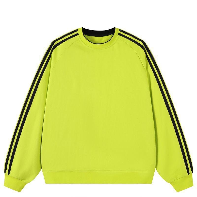 Sweater Men's Spring and Autumn New Heavy Crew Neck Sweater Solid Color Simple Loose Fashion Versatile Top