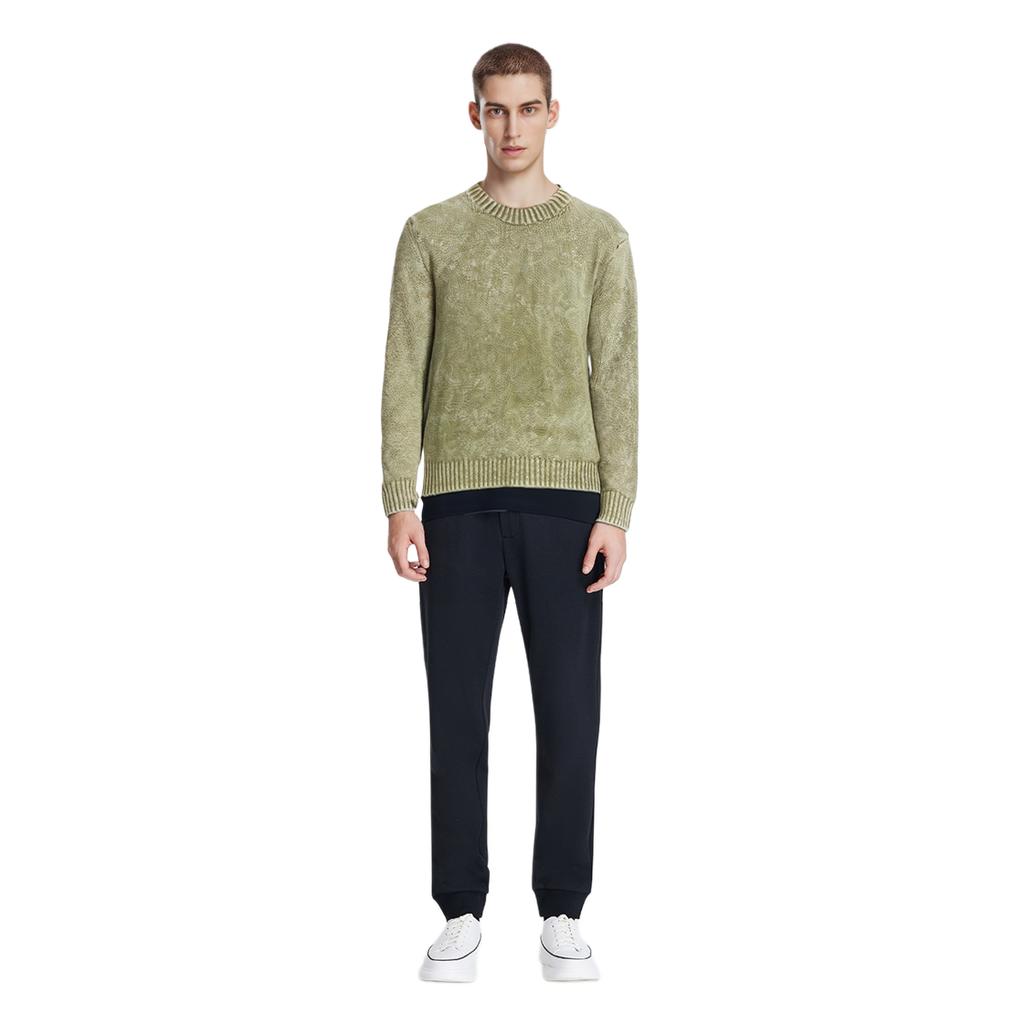 Acne Studios Embroidered-logo Jumper B60296-Olive Green