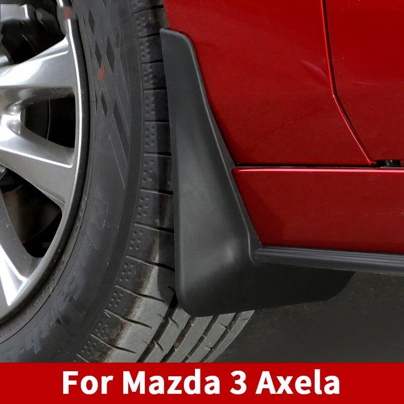 4Pcs/set Car Mudflaps Splash Guards Car Mud Flaps For Mazda 3 Axela   Front & Rear Protector Accessories