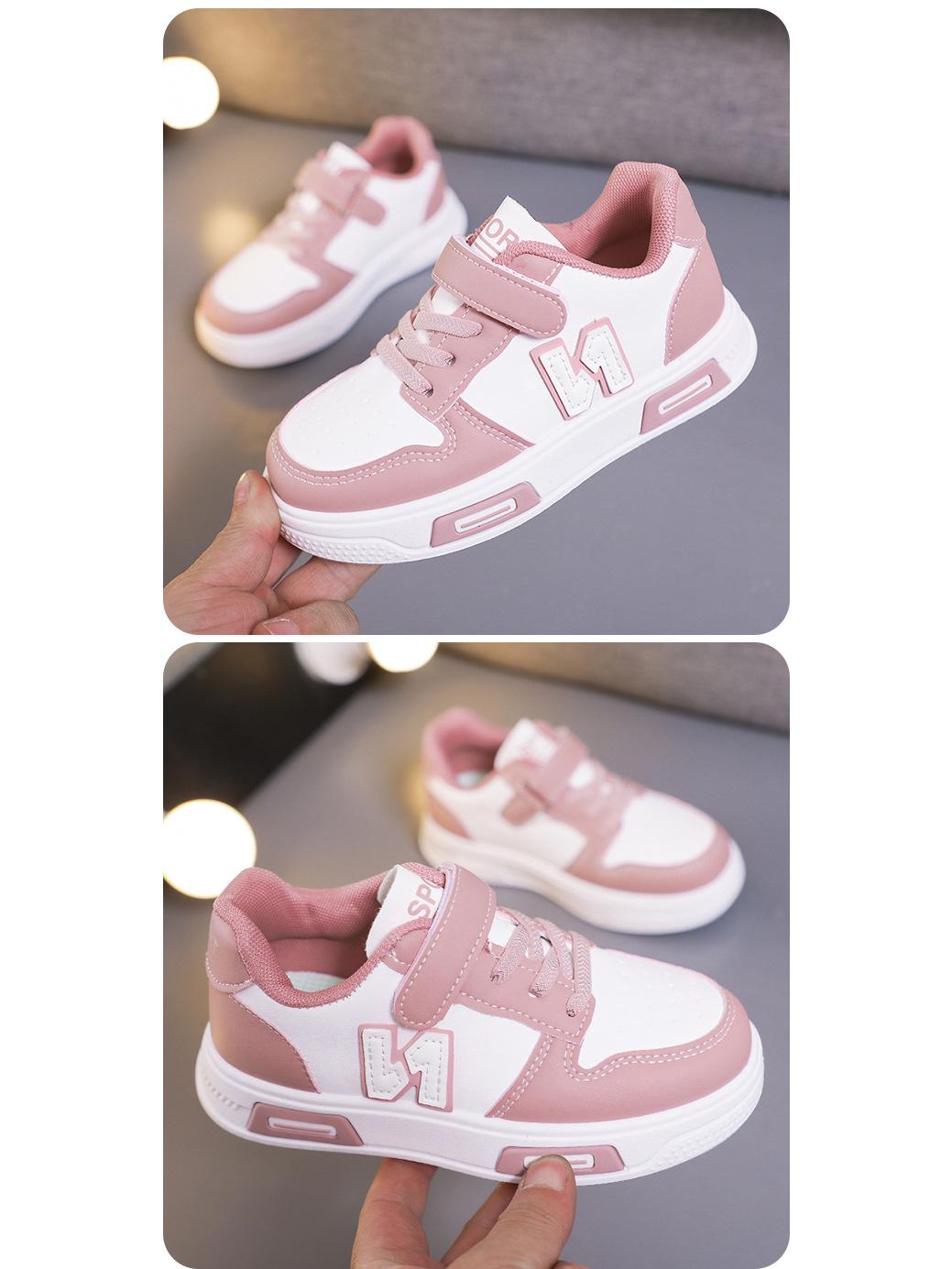 

Children s Breathable Skate Shoes - Wear-Resistant, Soft Sole, Comfortable Sneakers for Girls and Boys, Cartoon Casual Design. Size 28, Insole 18cm рожевий