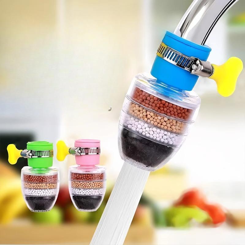 

Faucet, Showerhead FilterAnti-splash Water Extension Pipe Extender Six-layer Water Purifier Water-saving Device синій