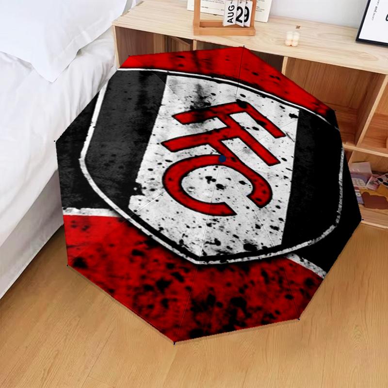 1PC Fulham F.C Printed Umbrella Folding Umbrella, Automatic Umbrella 8-Frame for Travel, Camping Fan Gifts Christmas Gifts