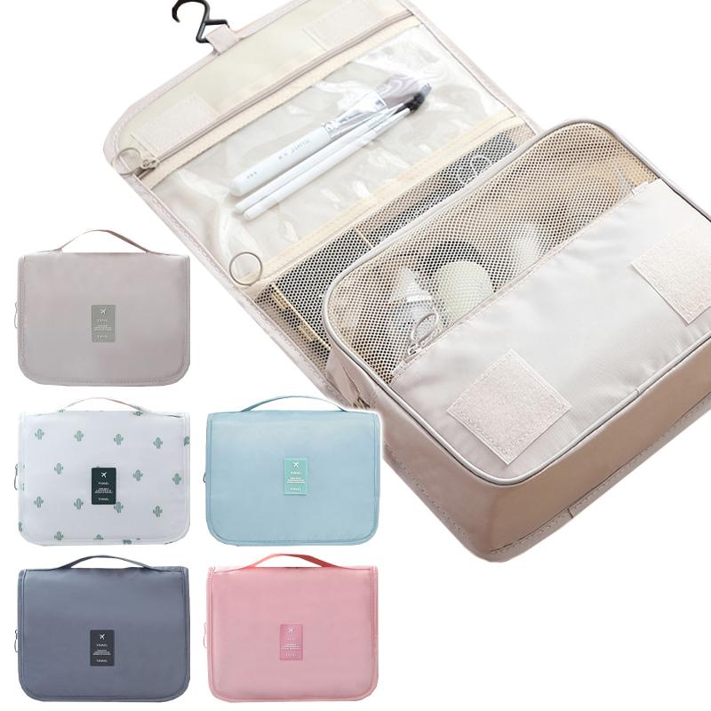 Makeup Storage Expandable Bag Hanging Large Capacity Travel Pouch Wash Organizer