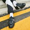 New MLB Big Ball Chunky Wear Resistant Height Increasing Low Top Chunky Sneakers Unisex Black 3ASHC311N-07BKS