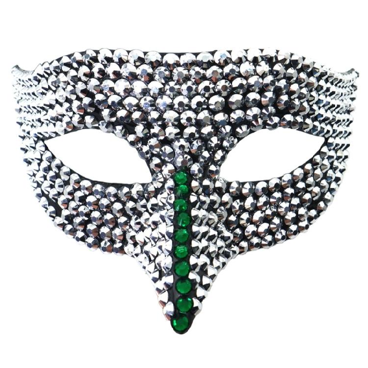 Masquerade Mask Rhinestones Mask Half Face Mask Halloween Party Eyewears Accessory For Men Women Halloween Cosplay