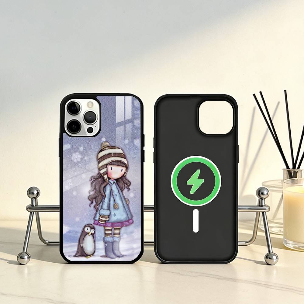 

Lovely Santoro G-Gorjuss Series Phone Case For iPhone17,16,15,14,13,12,11 Plus,Pro Max Magnetic For Magsafe Wireless Charging iPhone14PRO