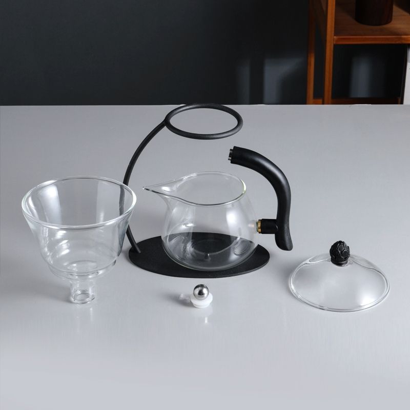 Креативний скляний чайник Термостійкий боросилікатний турецький крапельний горщик для чаю, кави, автоматична чашка