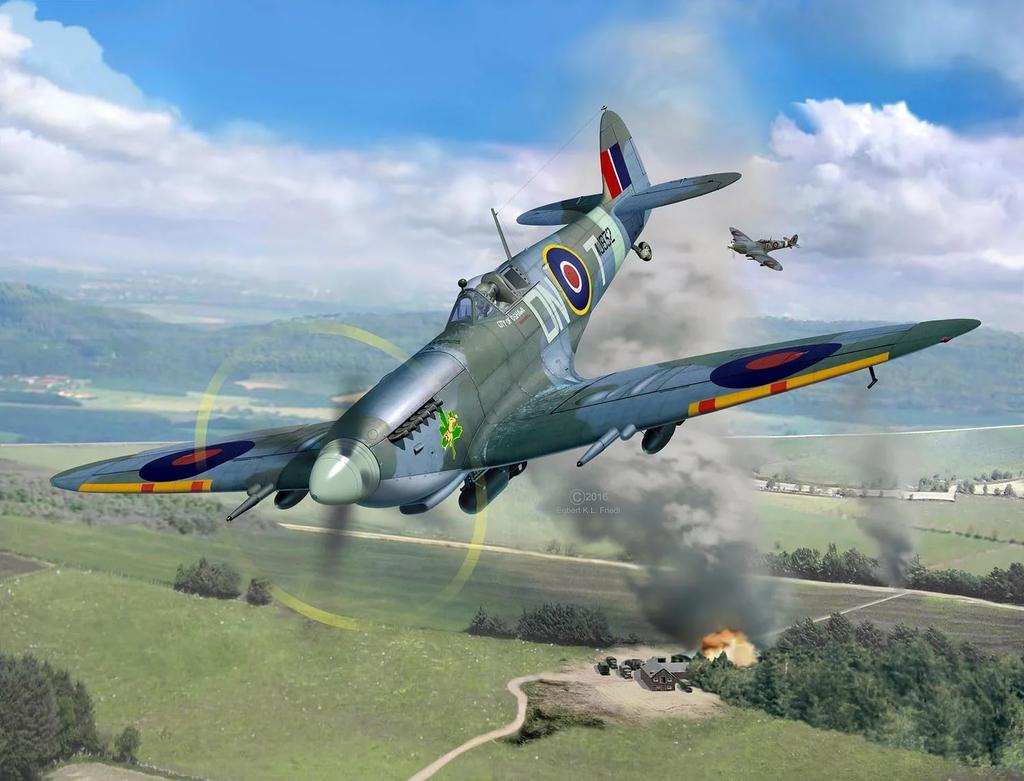 Deutsches Revell Royal Air Force Spitfire Plastikmodell 03927 1/32 MK.9C