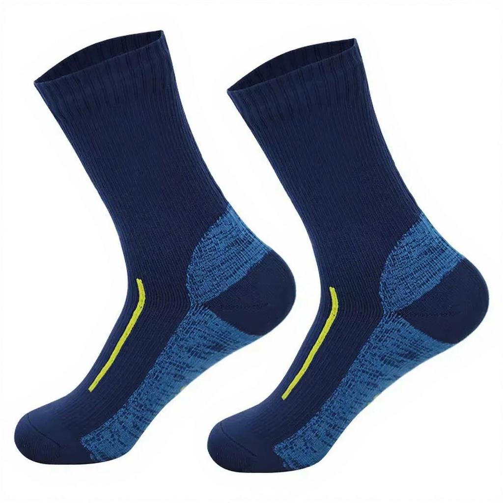 Camouflage Waterproof Socks 3-Layer Breathable Tactical Hunting Hiking Socks Custom Outdoor Trekking Crew Length OEM S синий
