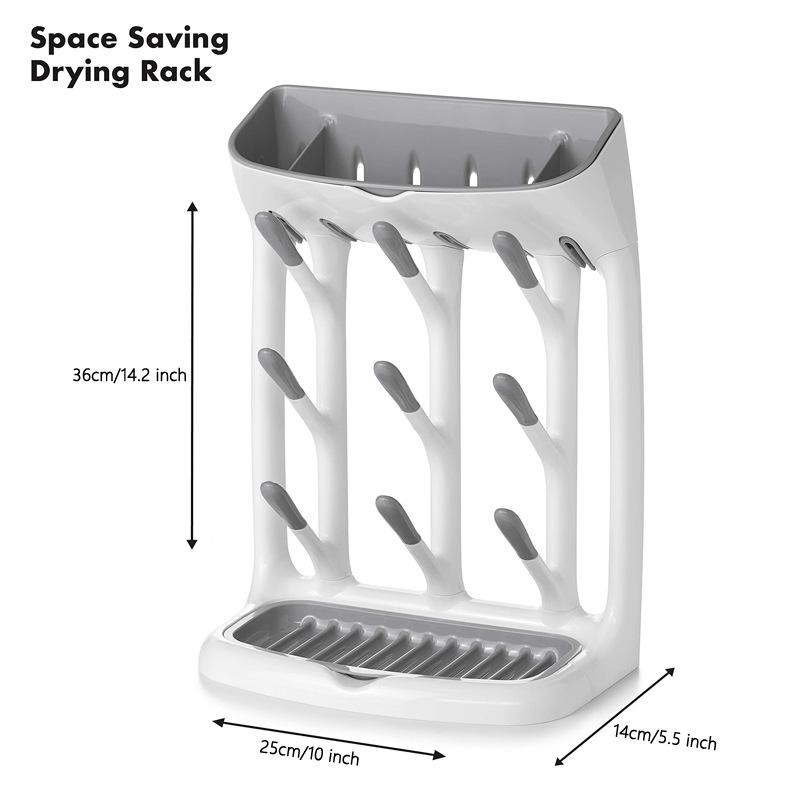 

1PC baby bottle drain rack, convenient drying rack, shelf hanging drain, baby water cup drying rack bracket белый