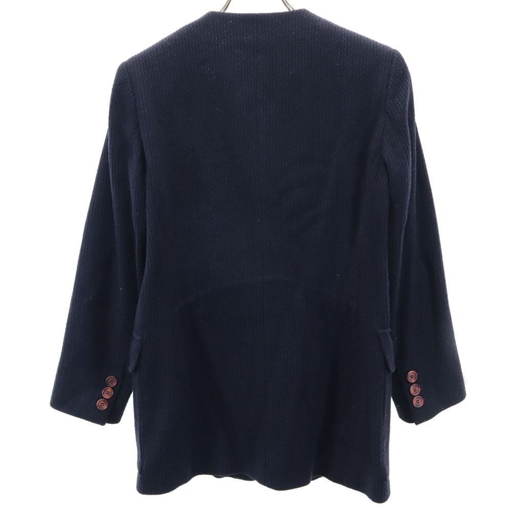 Emporio Armani 90s Wool No Color Jacket 38 Navy Old Women Used