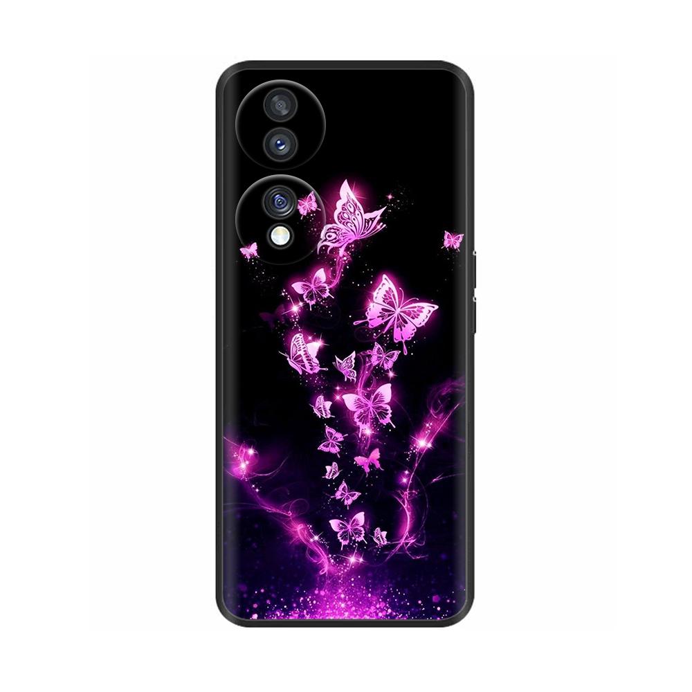 For Honor 70 5G Case Silicone Back Phone Cover For Honor 70 Pro Phone Cases Cute Flower Coque Funda for Huawei Honor 70 Pro Plus