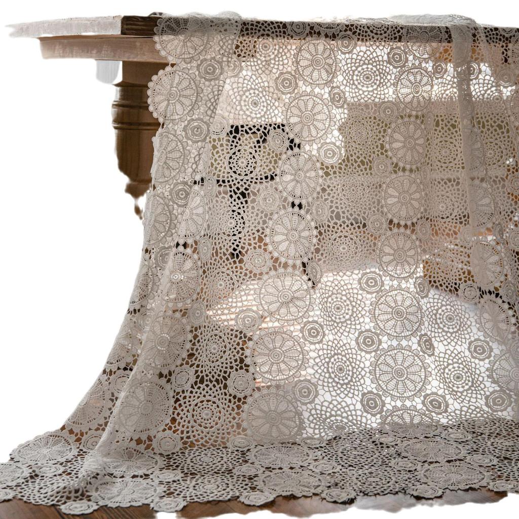 Imanqi Lace Embroidered Tablecloth for Cake Photography Background