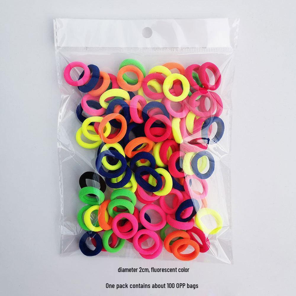 2cm Hochelastische Haargummis für Kinder - Sanfte, kleine Handtuchringe für Mädchen und Babys, Haarschonende Gummibänder