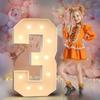 91cm LED Light Balloon Light Up Balloons Birthday Balloon Frame  Birthday Decoration