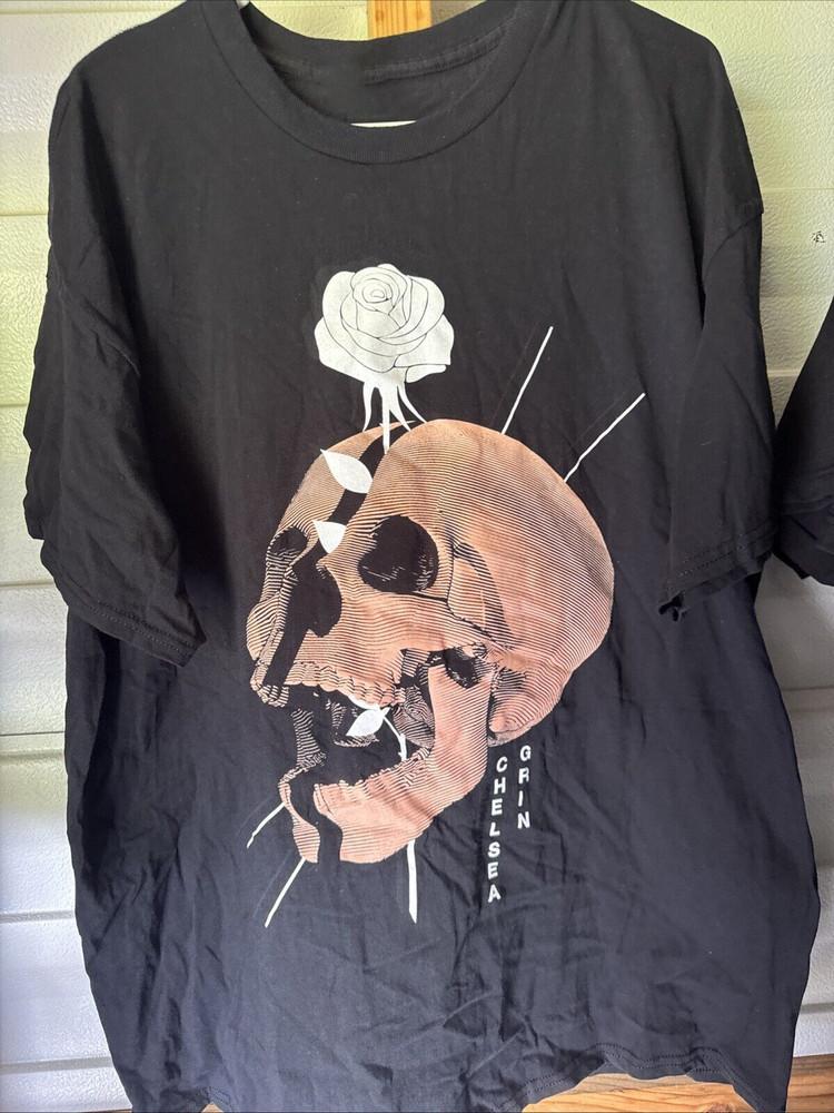 

Chelsea Grin Band Poster Skull Rose Cotton Unisex TShirt S To 5XL MI415 Unisex T-Shirt XXXL