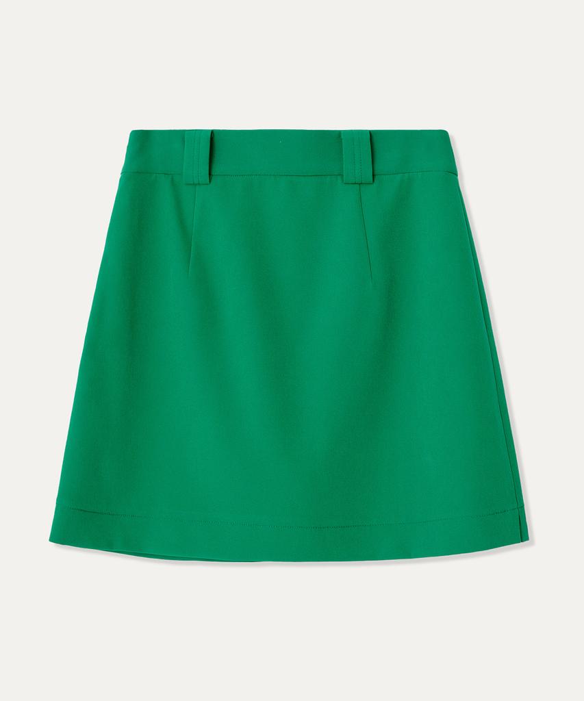 MAYOL Symbol Embroidered Miniskirt_Green