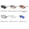 New One-piece Oversized Punk Sunglasses Women Luxury Brand Square Shield Sun Glasses for Men Wrap Around Goggle Eyewear Shades