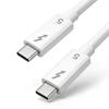 USB4/Thunderbolt 5 Dual Type-C Cable, 80Gbps Bi-directional, PD240W Fast Charging/Data Cable for Laptop & Phone.