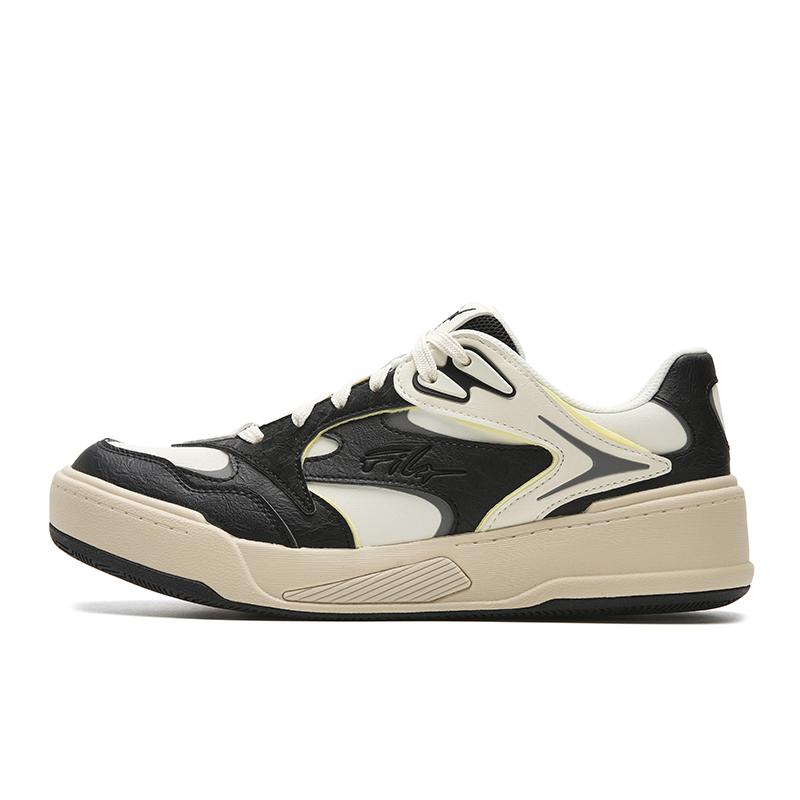 

FILA FOGLIA Low top Skateboard Shoes Men s Antique White Black F12M612203FAF 42.5