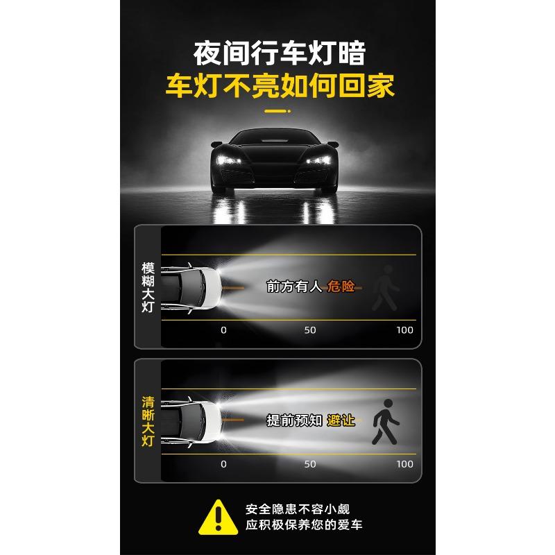 Car Headlight Restoration Kit Remove Yellowing Increase Brightness Anti Aging Care Set