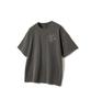 GAKKAI UNIONS Crumble Pigment Applique Short Sleeve T-Shirt Charcoal