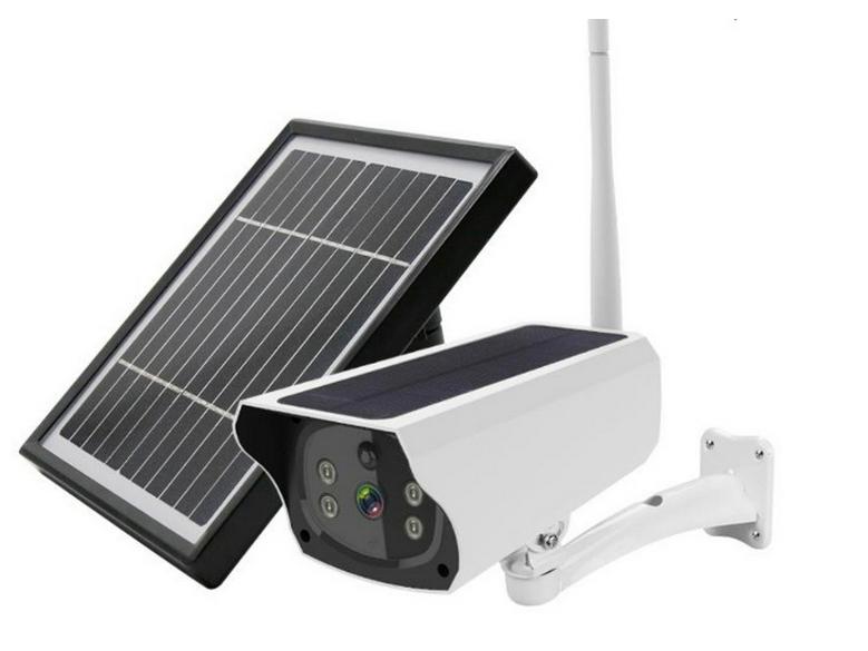 Solar-Powered Wireless Outdoor Camera with UBOX Mobile Remote Viewing