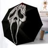 1pc Scream Mask Automatic Open/Close Umbrella Folding Umbrella, Portable Compact Travel Umbrella, Birthday/Christmas Gift for Men & Women L1110y41