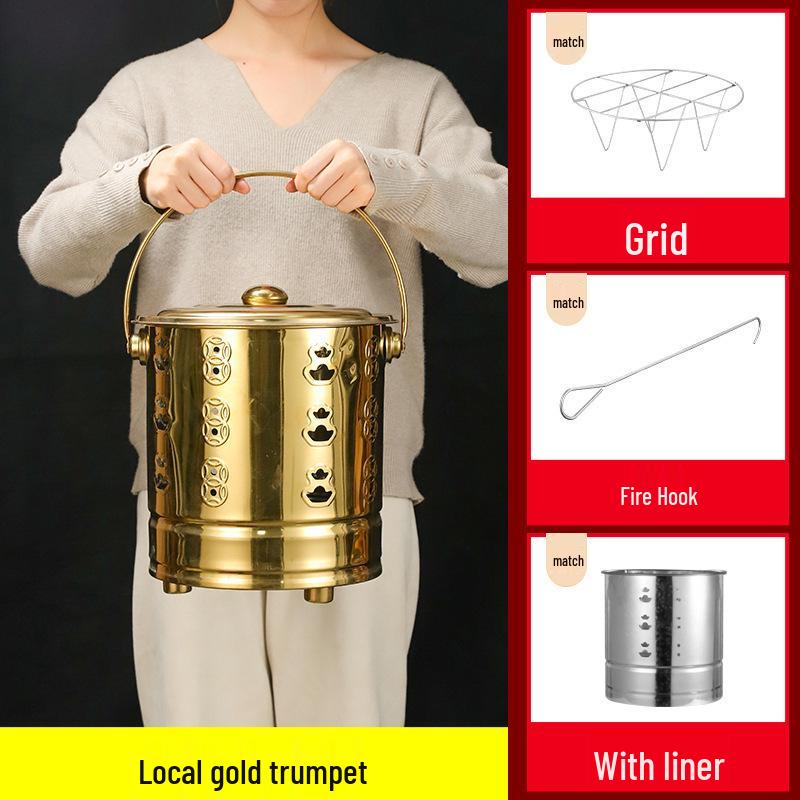 Incinerator Fire Bucket for Burning Paper and Incense