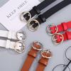 Luxury Brand Faux Leather Women Belts High Quality Fashion Round Pin Buckle Waist Belt