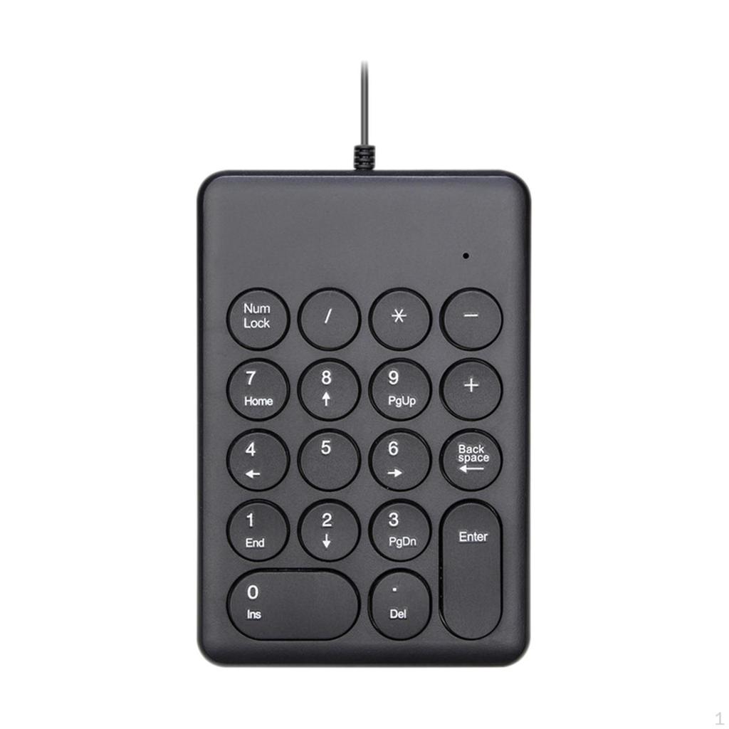 USB Numeric Keypad 1 Solid and Durable Structure Connection for PC Notebook Convenient Plug Non
